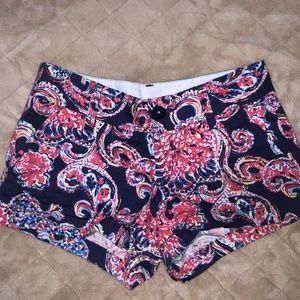 LILLY PULITZER Halibut Shorts size 00 Navy
